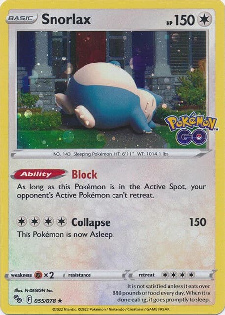 Snorlax - 55/078 (Cosmos Holo)