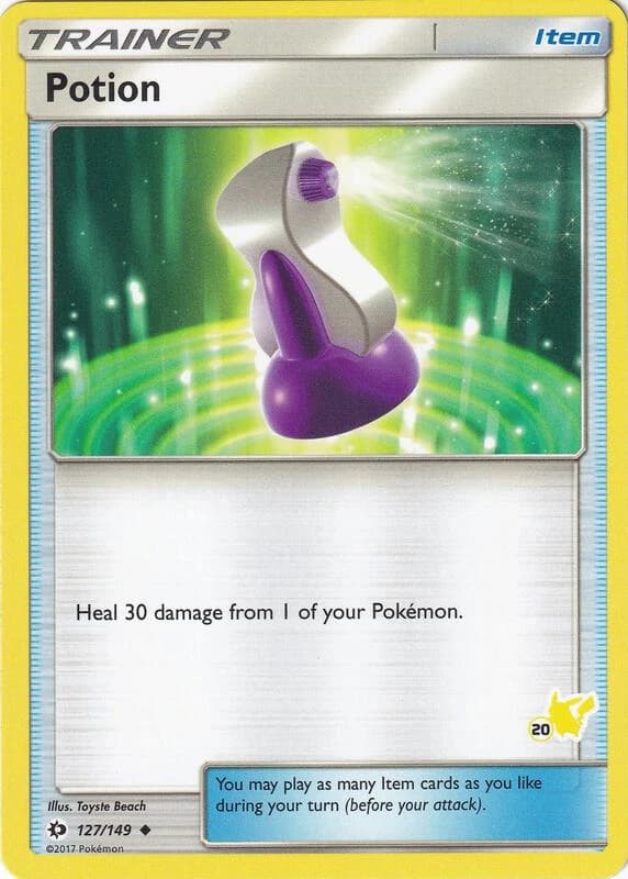 Potion - 127/149 (#20 Pikachu Stamped)