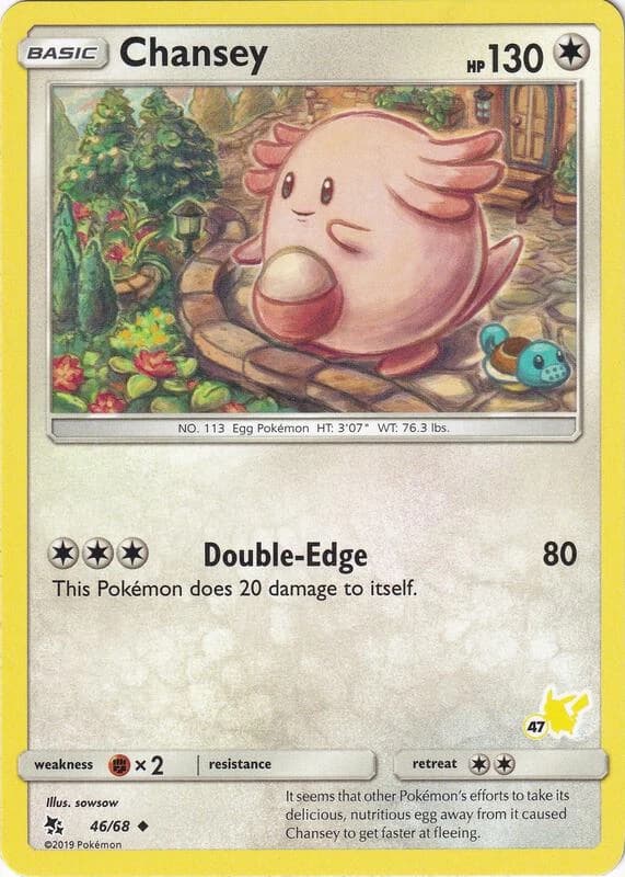 Chansey - 46/68 (#47 Pikachu Stamped)