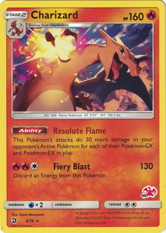 Charizard - 3/70 (#39 Charizard Stamped)