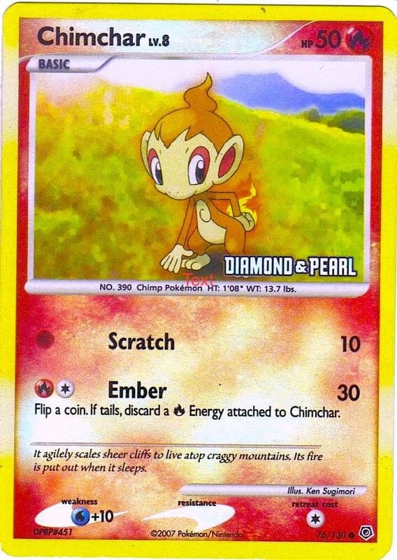 Chimchar - 76/130 [Diamond & Pearl]