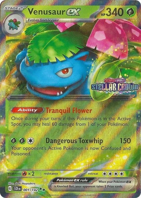 Venusaur ex (Stellar Crown Stamp)