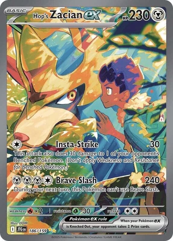 Hop's Zacian ex - 186/159