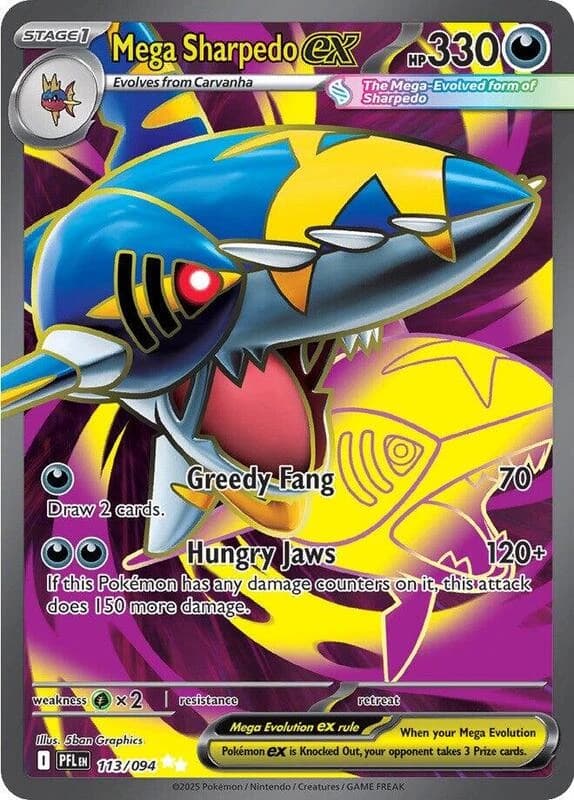 Mega Sharpedo ex - 113/094