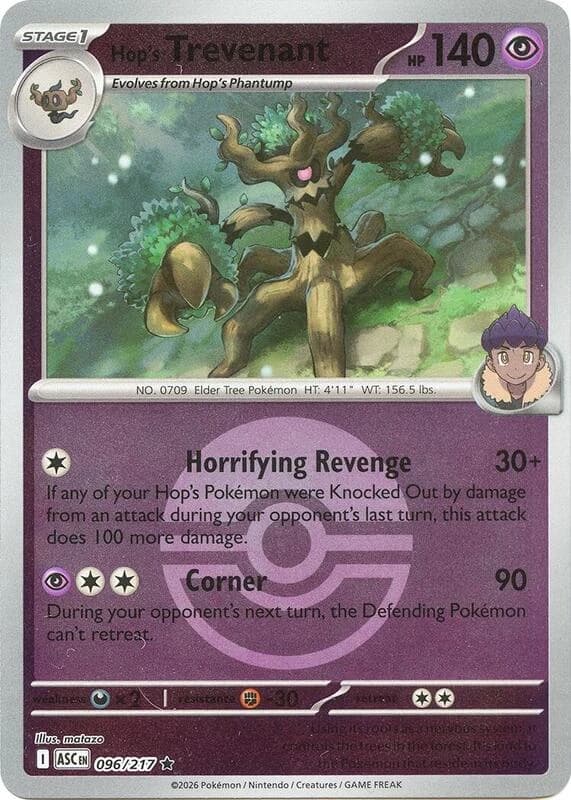 Hop's Trevenant - 096/217 (Poke Ball)
