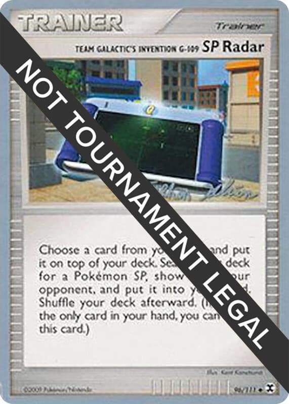 Team Galactic's Invention G-109 SP Radar - 2009 (Stephen Silvestro)