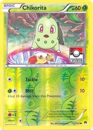 Chikorita - 1/122 (Pokemon League)