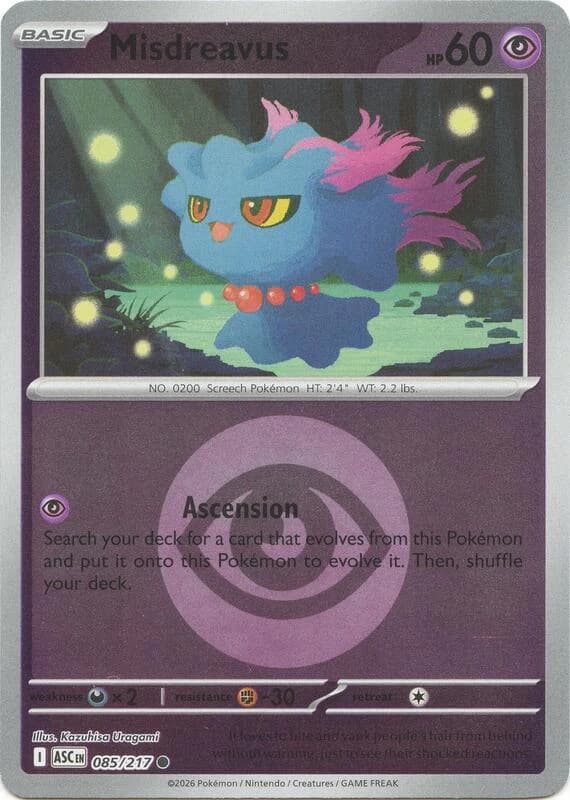 Misdreavus - 085/217 (Energy Symbol Pattern)