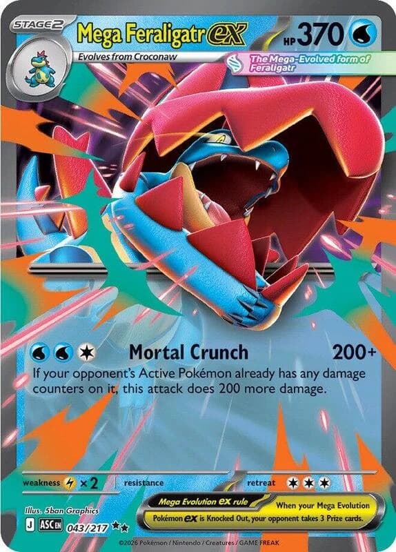 Mega Feraligatr ex - 043/217