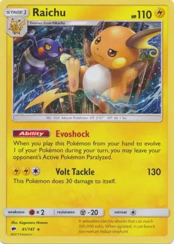 Raichu - 41/147 (Cosmos Holo)