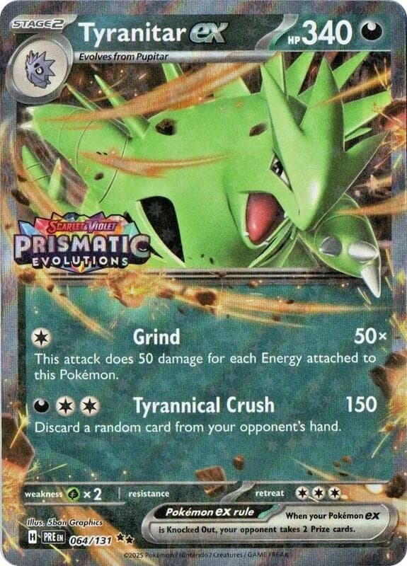 Tyranitar ex (Prismatic Evolutions Stamp)