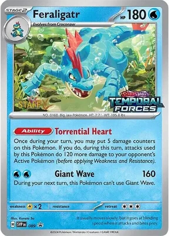 Feraligatr - 089 (Prerelease) [Staff]