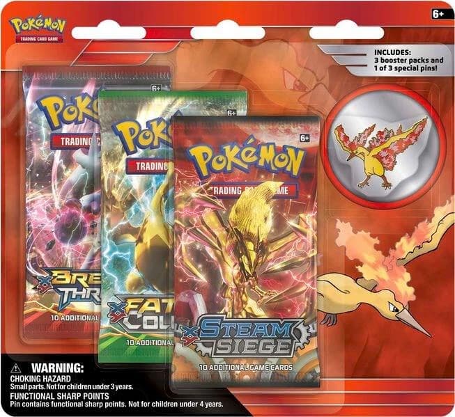 Legendary Birds Pin 3 Pack Blister [Moltres Pin]