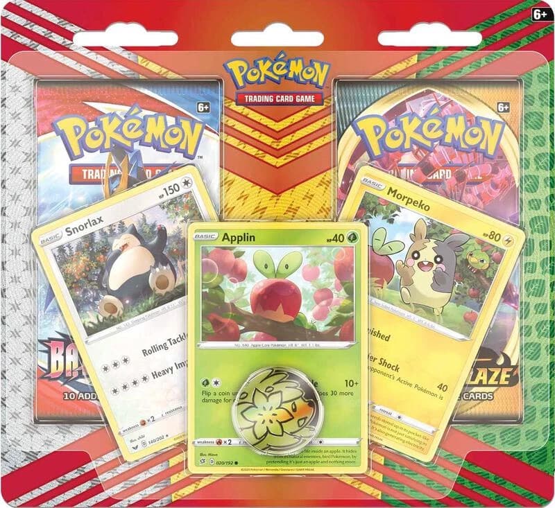 2 Pack Blister [Snorlax, Morpeko & Applin Cards]
