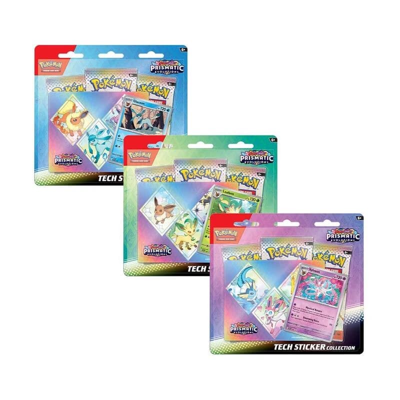 Prismatic Evolutions Tech Sticker Collection [Set of 3]
